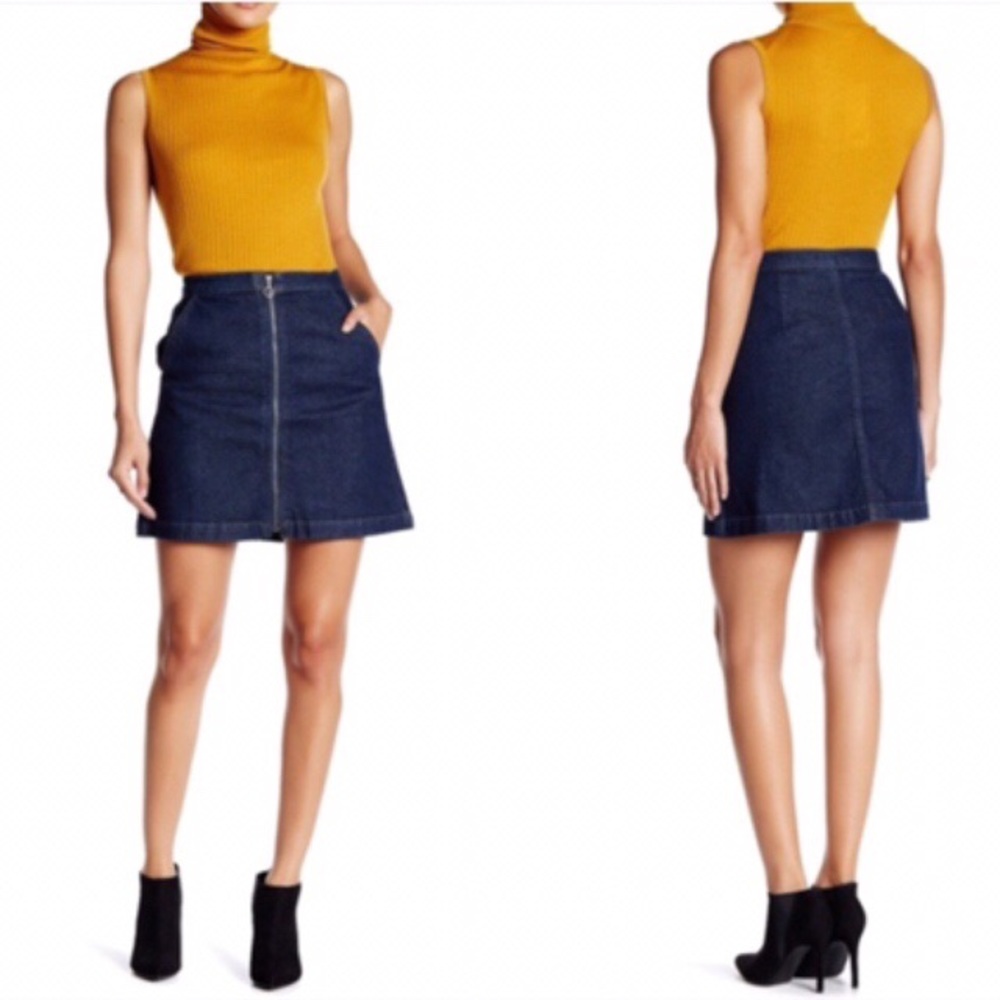 Melrose and Market Denim Front Zip Skirt —Size 31